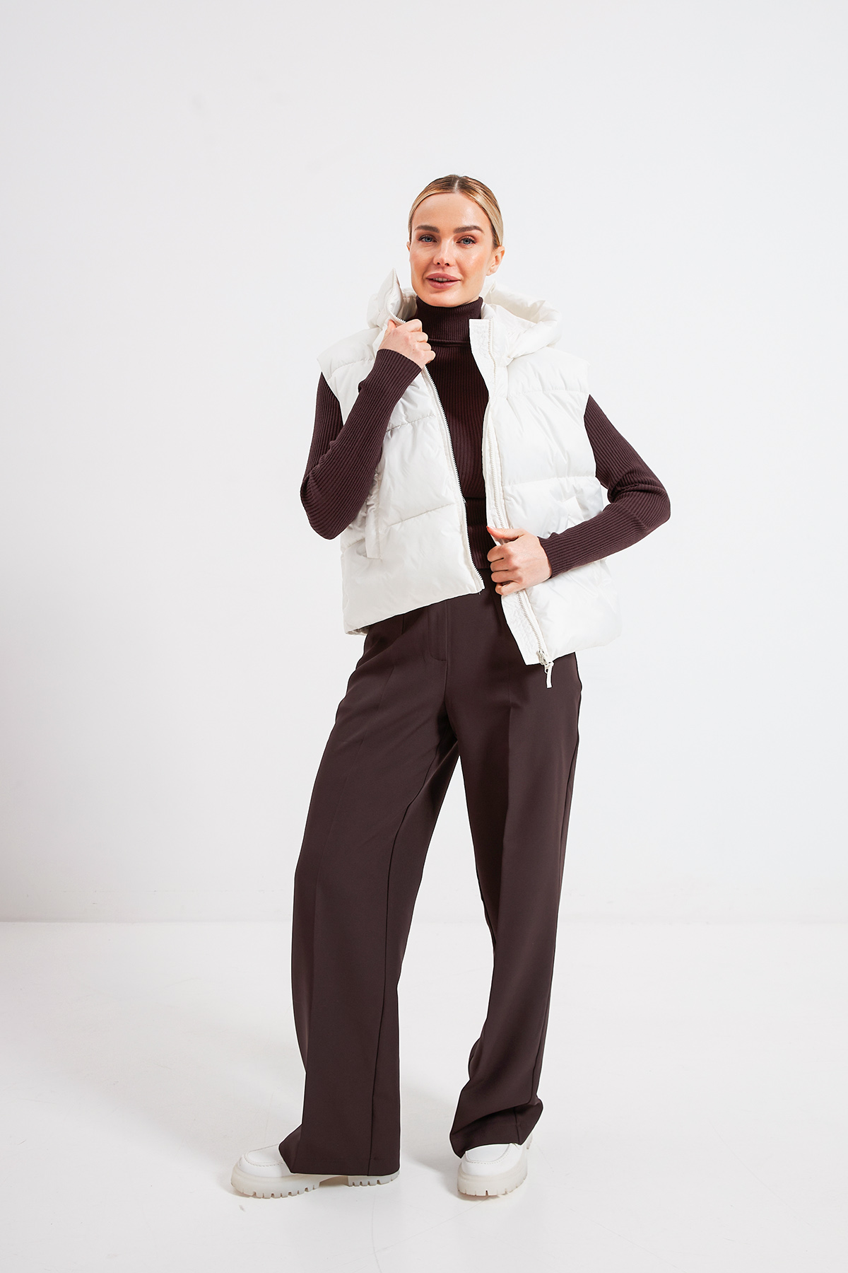 Жилет з плащівки оверсайз