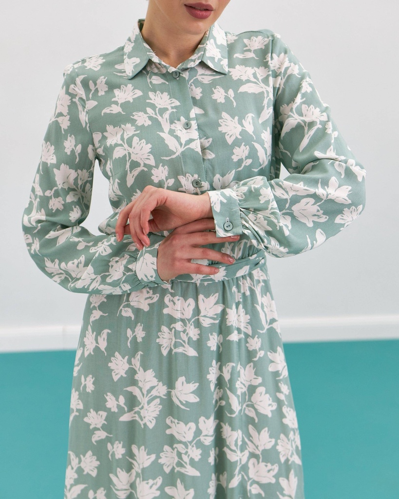 Сукня міді з розрізом і гудзиками - Wear Me