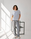 Футболка в смужку з вишивкою келих - Wear Me