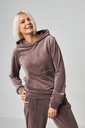 Худі велюр на хутрі з кишенями та капюшоном - Wear Me
