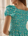 Сукня жіноча короткий рукав з розрізами штапель - Wear Me