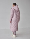 Пальто жіноче вільне стьобане під пояс - Wear Me