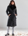 Пальто зимове з плащівки та коміром з кролику - Wear Me