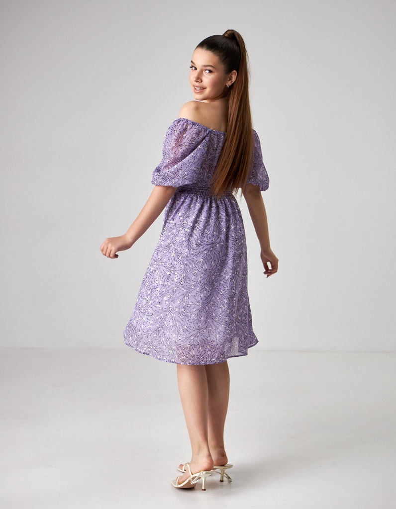 Сукня міді шифонова на резинці - Wear Me
