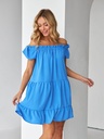 Сукня двоярусна коротка з резинкою по плечах - Wear Me
