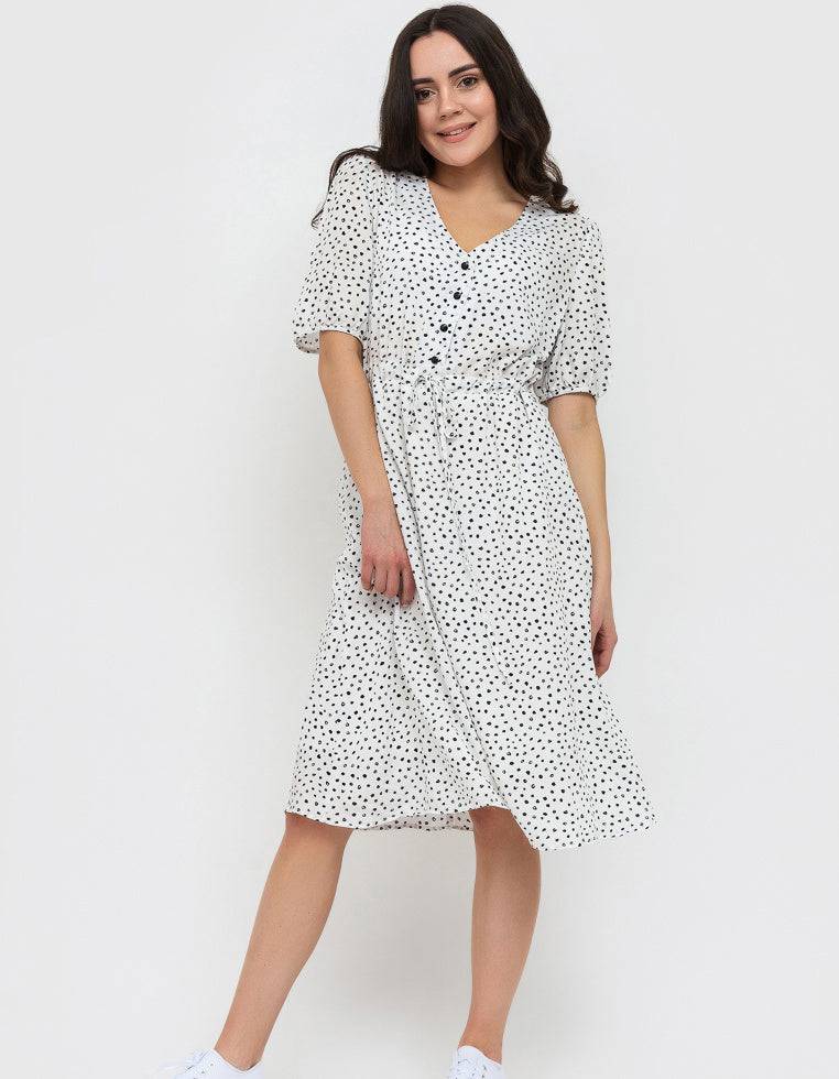 Платье с пуговицами по лифу